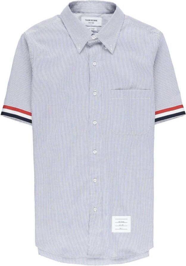 Thom Browne Overhemd met korte mouwen Blauw
