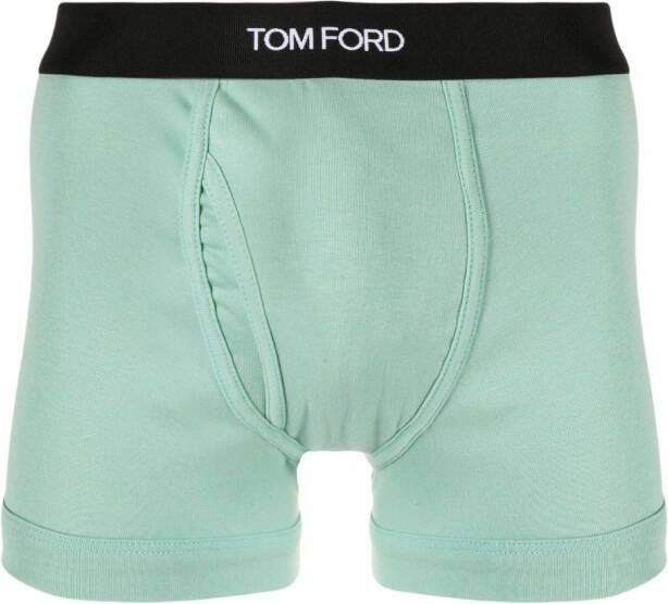 TOM FORD Boxershorts met logoband Groen