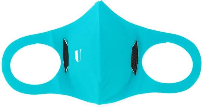 U-Mask Mondkapje met logoprint Blauw