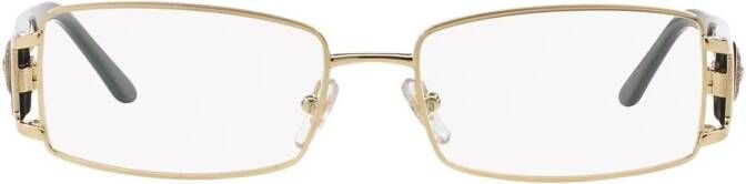 Versace Eyewear Bril met rechthoekig montuur Goud