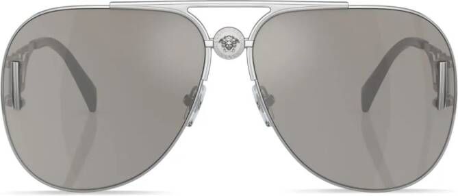 Versace Eyewear Medusa zonnebril met piloten montuur Zilver