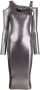 Versace Jeans Couture Metallic jurk Zilver - Thumbnail 1