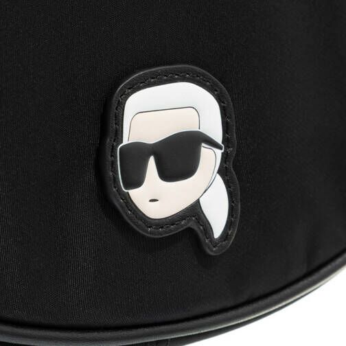 Karl Lagerfeld Hobo bags Ikonik 2.0 Nylon Md Moon Sb in zwart