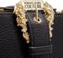 Versace Jeans Couture Elegante en functionele schoudertas met gehamerd leren oppervlak en barok gouden gesp Black Dames - Thumbnail 6