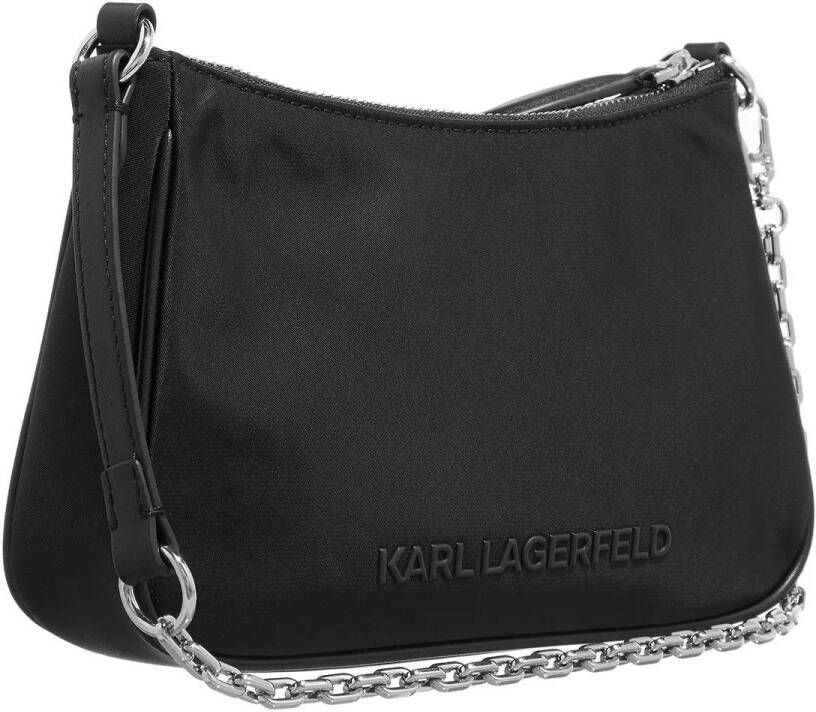 Karl Lagerfeld Pochettes Ikonik Nylon Small Zip in zwart