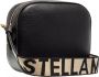 Stella Mccartney Zwarte Mini Stella Logo Crossbody Tas Black Dames - Thumbnail 1