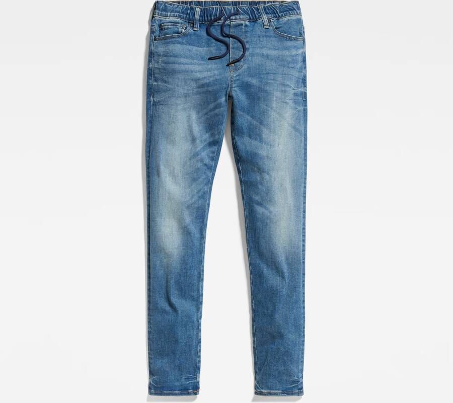 G-Star Raw relaxed jeans sun faded indigo destroyed Blauw Jongens Stretchdenim 116