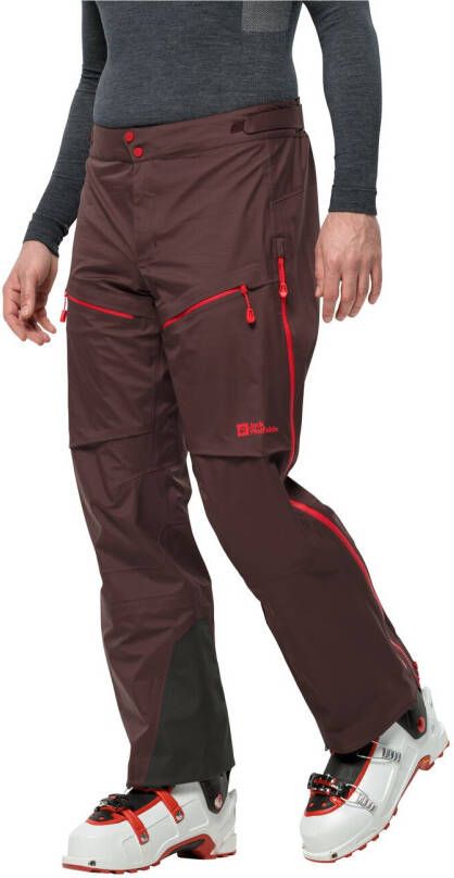 Jack Wolfskin Alpspitze Pro 3L Pants Men Hardshell Skitouren-Hose Mit Recco Ortungssystem 46 red earth red earth