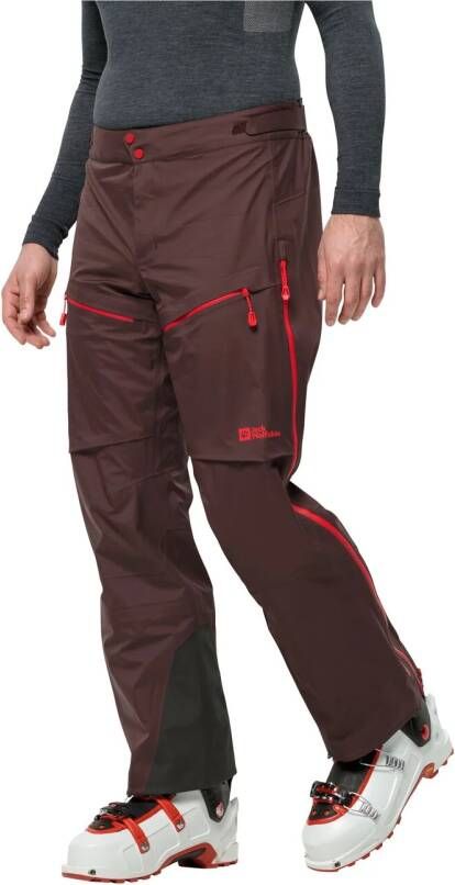 Jack Wolfskin Alpspitze Pro 3L Pants Men Hardshell Skitouren-Hose Mit Recco Ortungssystem 54 red earth red earth