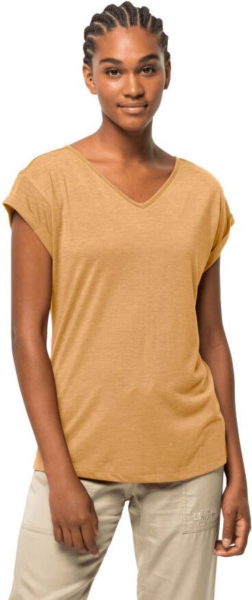Jack Wolfskin Coral Coast T-Shirt Women Dames T-shirt S honey yellow honey yellow