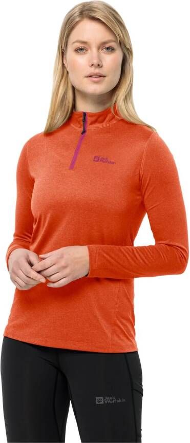 Jack Wolfskin SKY Thermal HZ Women Functioneel shirt met lange mouwen Dames XS vibrant orange vibrant orange