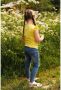 Koko Noko T-shirt met ruches geel Meisjes Stretchkatoen Ronde hals Effen 104 - Thumbnail 5