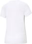 Puma Logo Print T-Shirt Regular Fit White Dames - Thumbnail 4