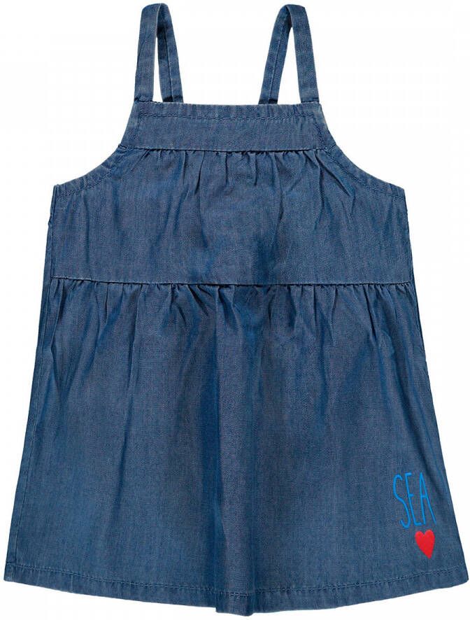 KANZ baby jurk blauw Meisjes Lyocell Vierkante hals Effen 74