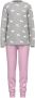 Name it KIDS pyjama NKFNIGHTSET met all over print grijs roze Meisjes Stretchkatoen Ronde hals 110 116 - Thumbnail 2