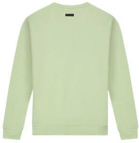 NIK&NIK sweater Mirror met tekst salie groen Tekst 128