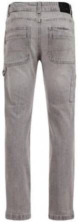 WE Fashion Blue Ridge Regular fit jeans light grey denim Grijs Effen 104