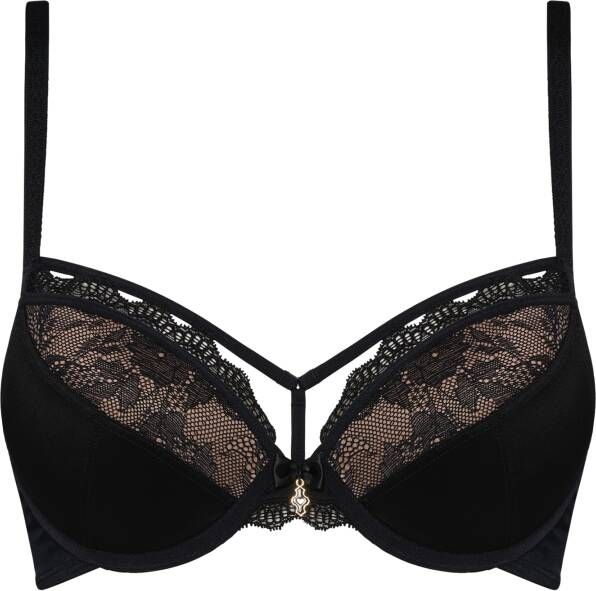 Marlies Dekkers carita push up bh wired padded black lace and sand