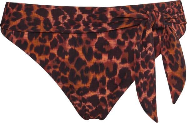Marlies Dekkers jungle diva 5 cm bikini slip brown and dark orange