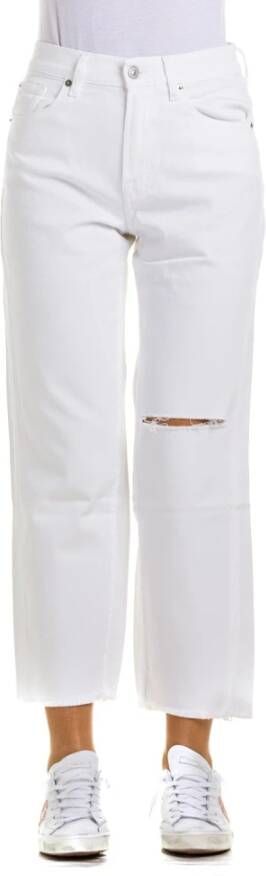 7 For All Mankind Jeans THE Modern Straight Jsanv690Sd White Dames