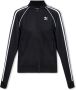 Adidas Originals Zwarte Zip Sweatshirt voor Dames Regular Fit Zwart Dames - Thumbnail 4