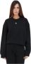 Adidas Originals Zwarte Oversized Sweater met Geborduurd Logo Zwart Dames - Thumbnail 1