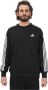 Adidas M 3S FT SWT Stijlvol en Comfortabel Sweatshirt Zwart Heren - Thumbnail 4