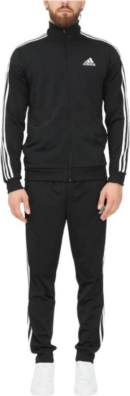 Adidas primegreen essentials 3-stripes trainingspak zwart heren