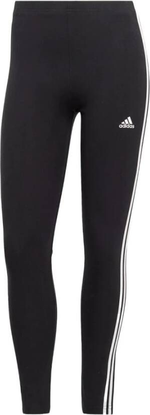 Adidas Zwarte elastische katoenen leggings Zwart Dames