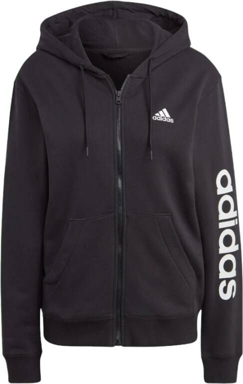 Adidas Sportswear Capuchonsweatvest ESSENTIALS LINEAR FRENCH TERRY Capuchonjack (1-delig)