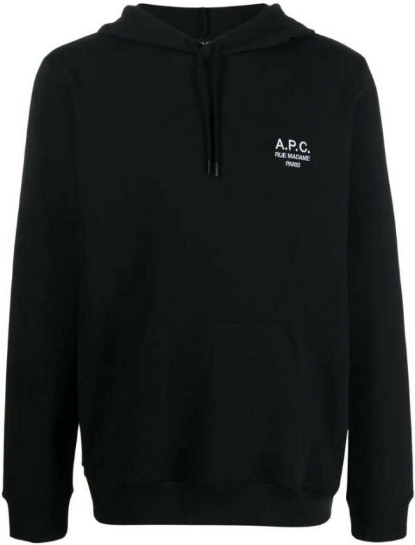 A.p.c. Zwart APC Logo Sweatshirt Black Heren