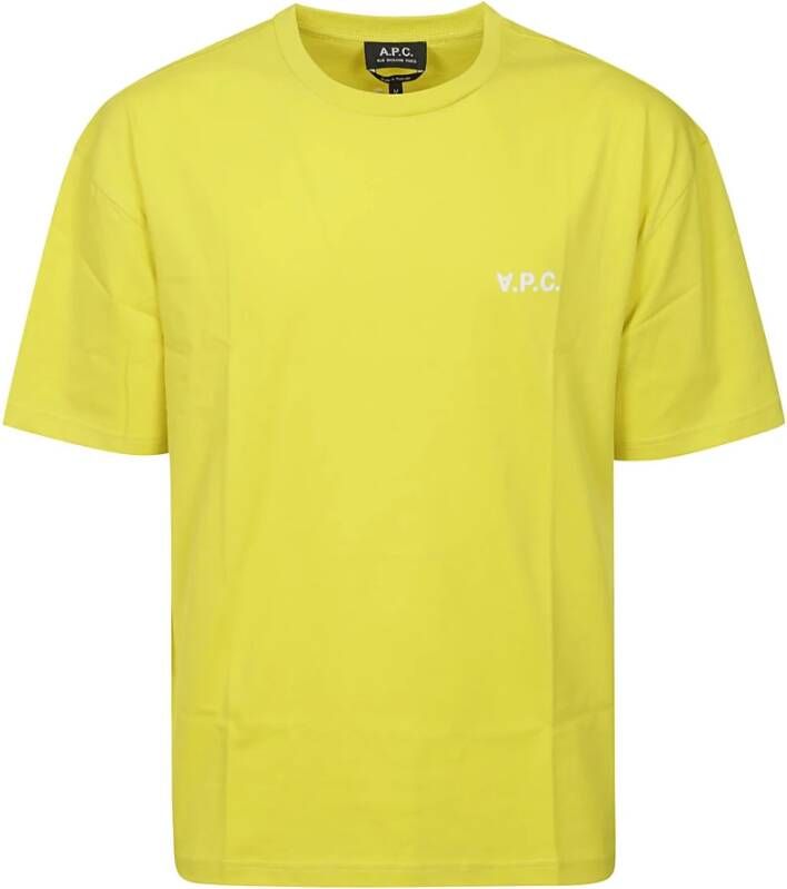 A.p.c. Stijlvolle Joachim Heren T-shirt Yellow Heren