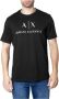 Armani Exchange Heren Jersey T-Shirt Lente Zomer Collectie Black Heren - Thumbnail 2