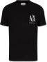 Armani Exchange Klassiek Zwart Kortemouw T-Shirt Black Heren - Thumbnail 1