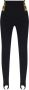 Balmain Zwarte leggings met elastische tailleband Black Dames - Thumbnail 1