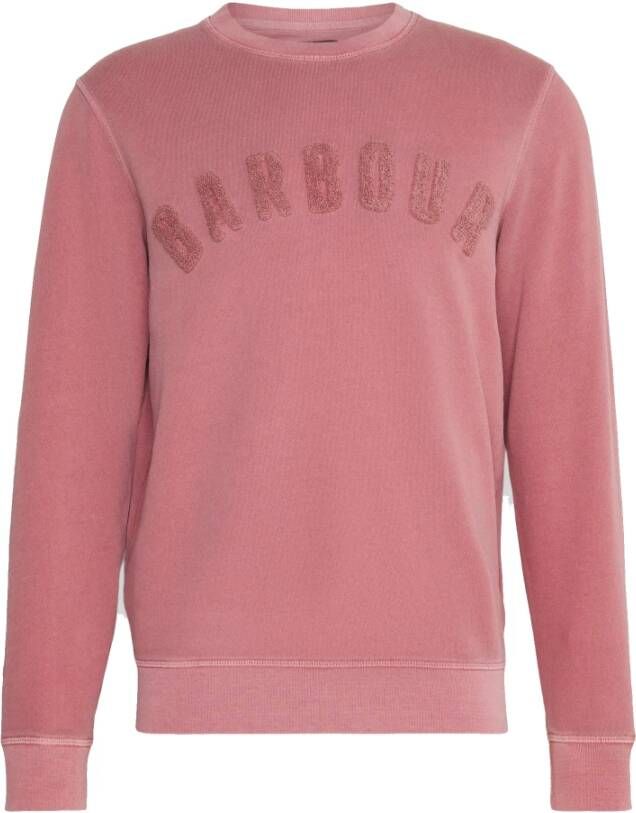 Barbour Gewassen Prep Logo Sweatshirt Roze Heren