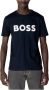 Boss T-shirt met applicatie met labelstitching model 'Tiburt' - Thumbnail 7