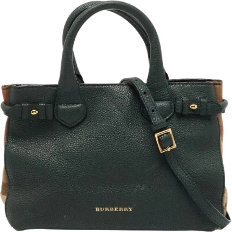 Burberry Vintage Pre-owned Fabric totes Groen Dames