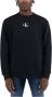 Calvin Klein Zwarte Katoenen Trui met Geborduurd Logo Black Heren - Thumbnail 9