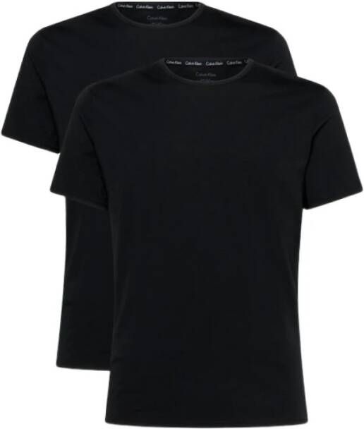 Calvin Klein Moderne Katoen Crewneck T-Shirt Black Heren