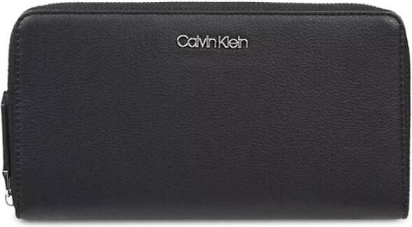 Calvin Klein Dames portemonnee met rits en creditcardhouder Black Dames