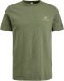 CAST IRON Heren Polo's & T-shirts Short Sleeve R-neck Slub Jersey Groen - Thumbnail 2