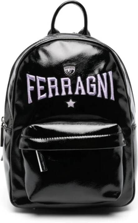 Chiara Ferragni Collection Zwarte Bucket Bag Rugzak voor Vrouwen Black Dames