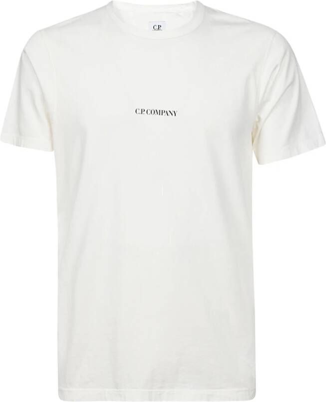 C.P. Company Licht Wit T-shirt Stijlvol en Comfortabel White Heren