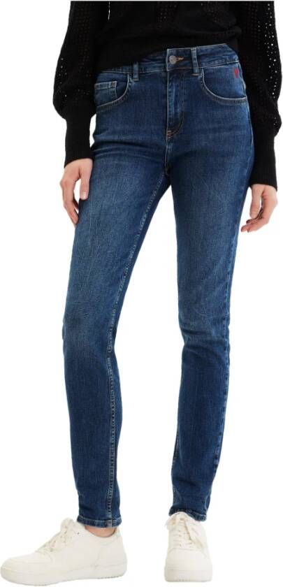 Desigual Skinny Jeans Blauw Dames