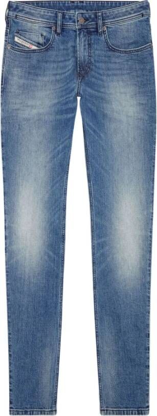 Diesel Blauwe Skinny Jeans met Lage Taille Blauw Heren