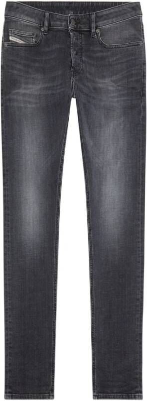 Diesel Slim-Fit Zwarte Stretch Jeans Black Heren