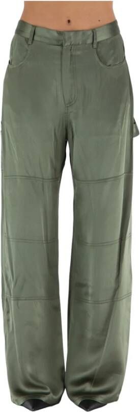 Dion Lee Wide Trousers Green Dames