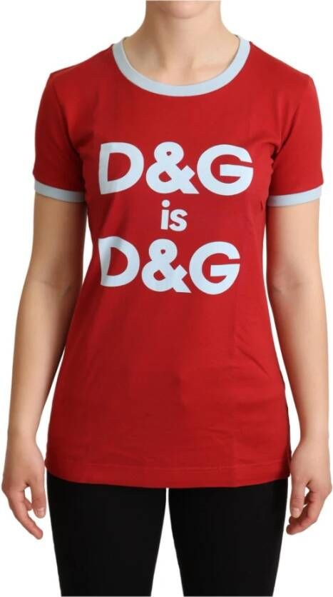 Dolce & Gabbana T-shirt Rood Dames