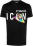 Dsquared2 Slim-Fit Katoenen T-Shirt met Iconisch Logo Zwart Heren - Thumbnail 3
